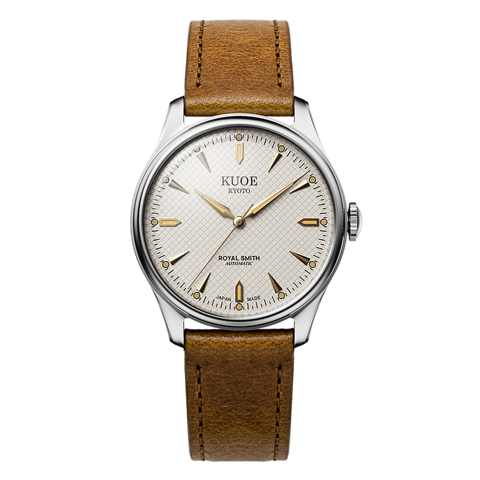ROYAL SMITH 90-006 Silver Case Ivory Dial 39mm