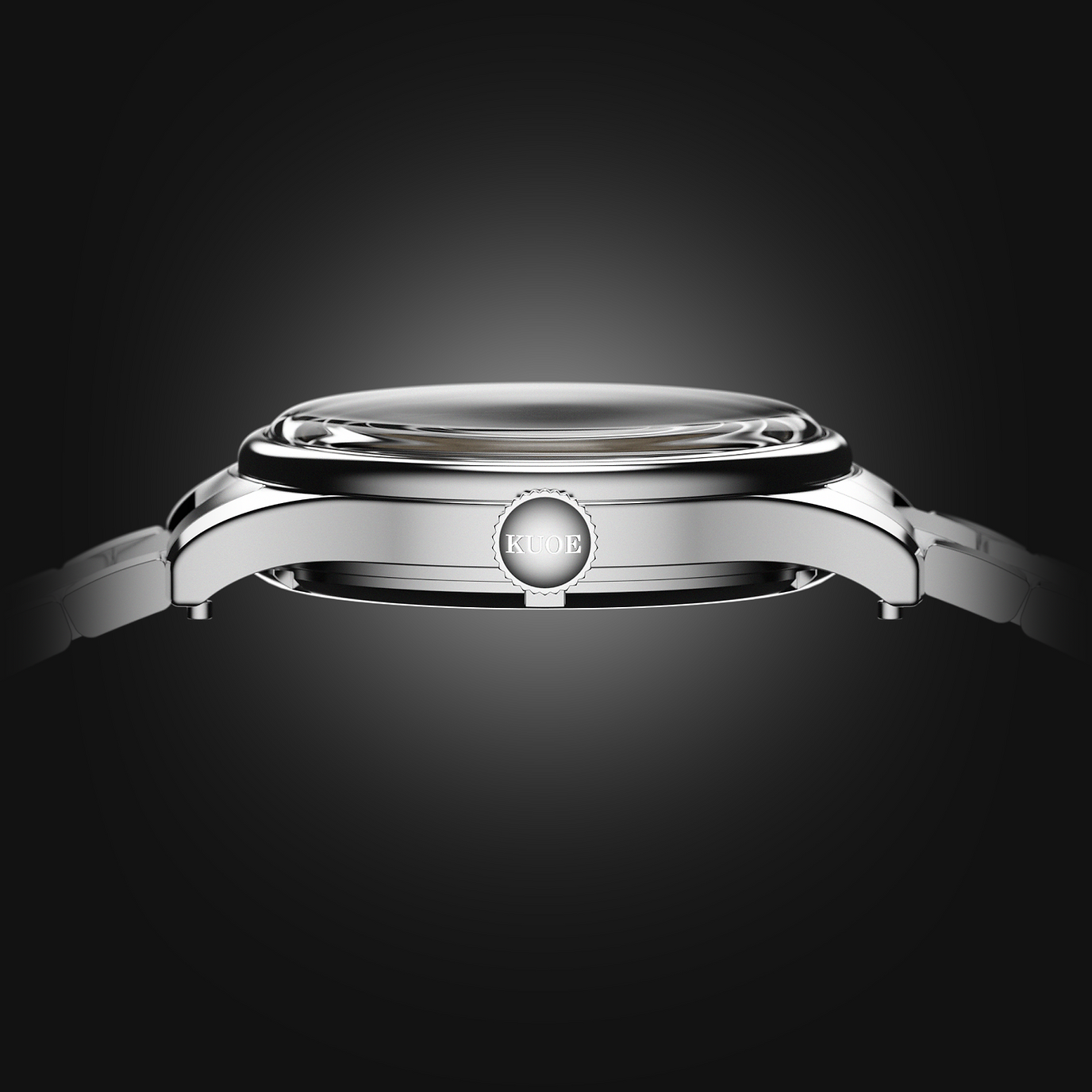 ROYAL SMITH 90-006 Breguet Numerals Silver Case Blue Dial