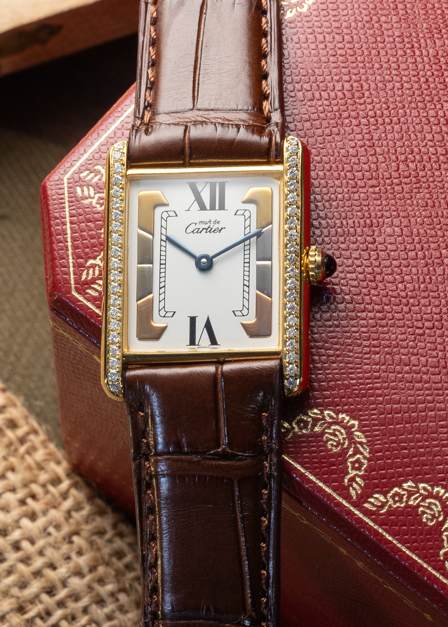 Cartier Tank Vermeil Trinity Dial
