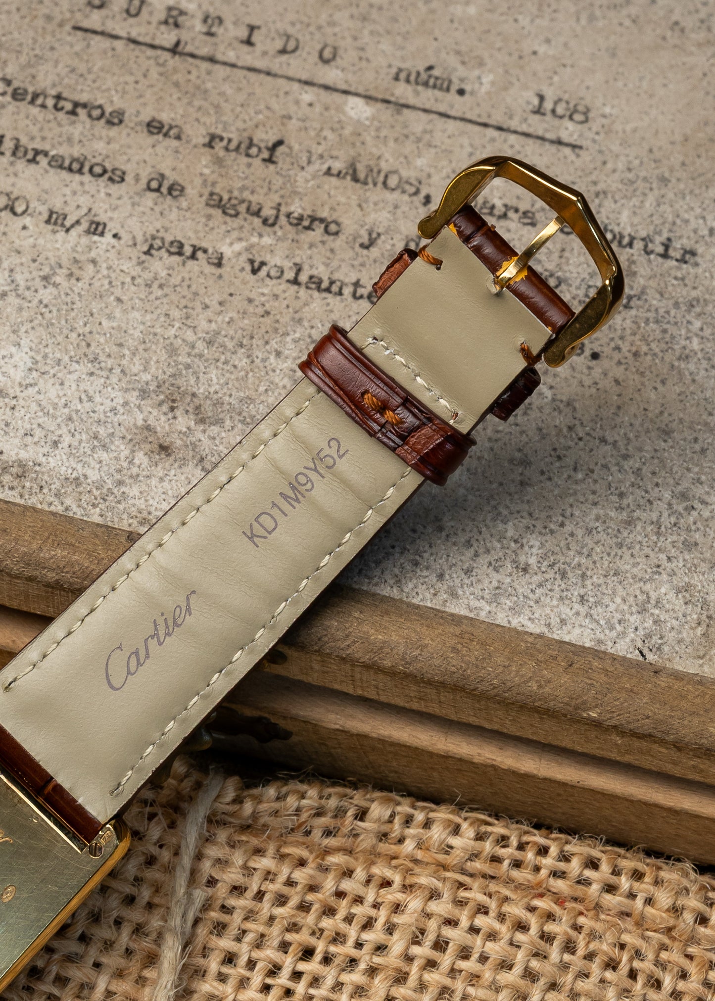 Cartier Tank Vermeil Trinity Dial