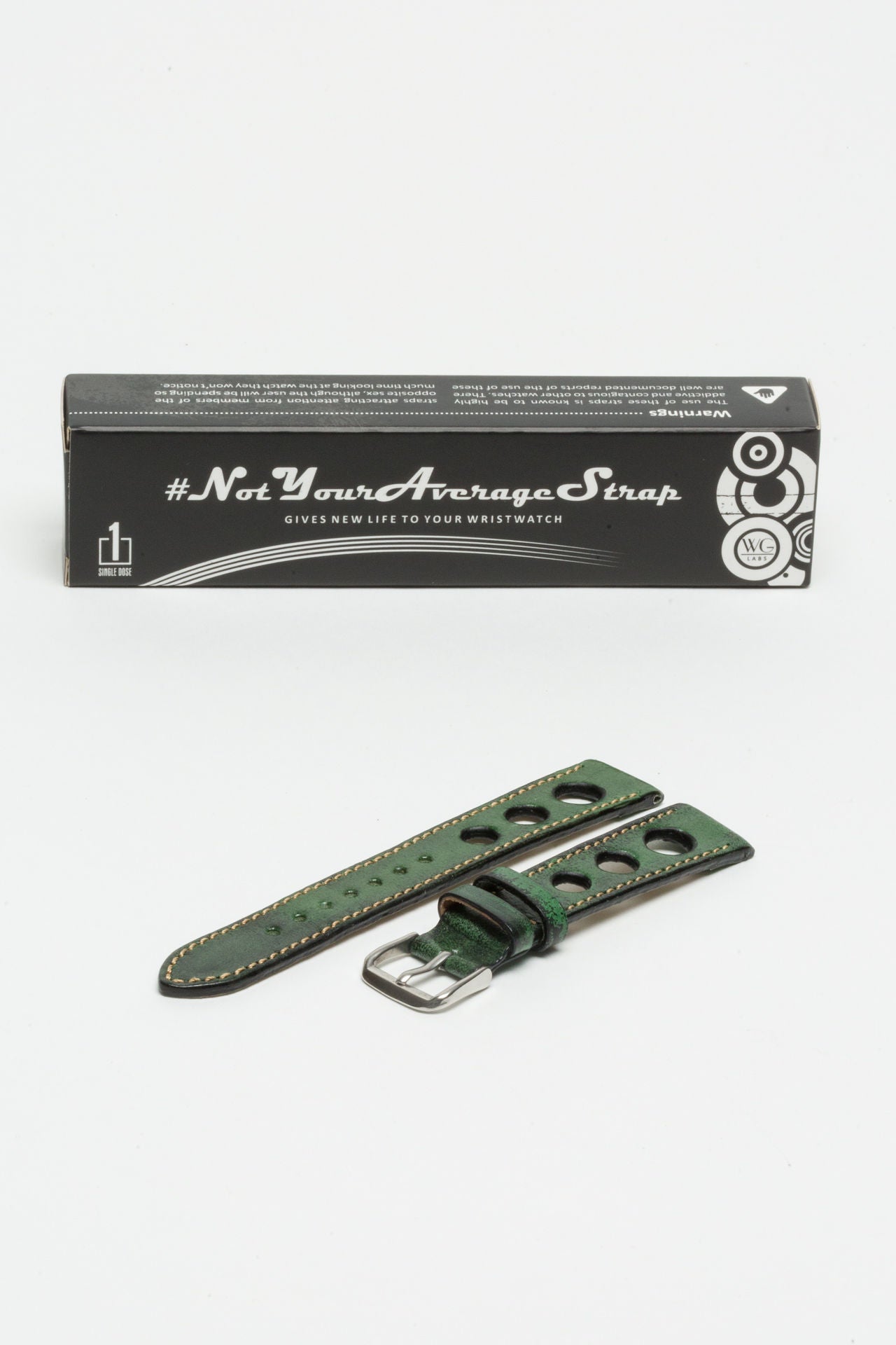 Racing Green Big Holes Rally Strap