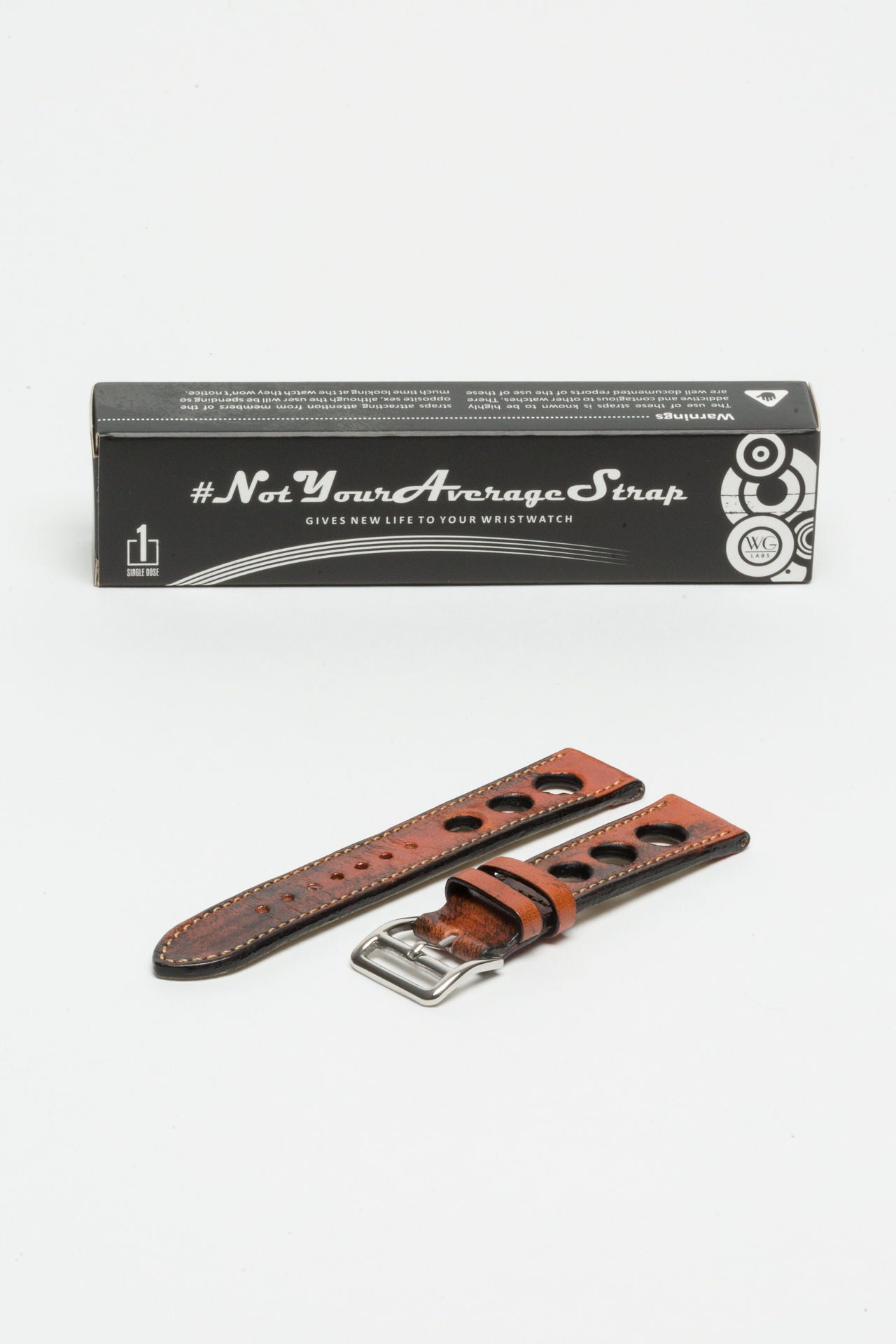 Terracota Brown Big Holes Rally Strap