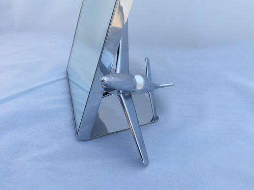 Breitling display mirror with airplane