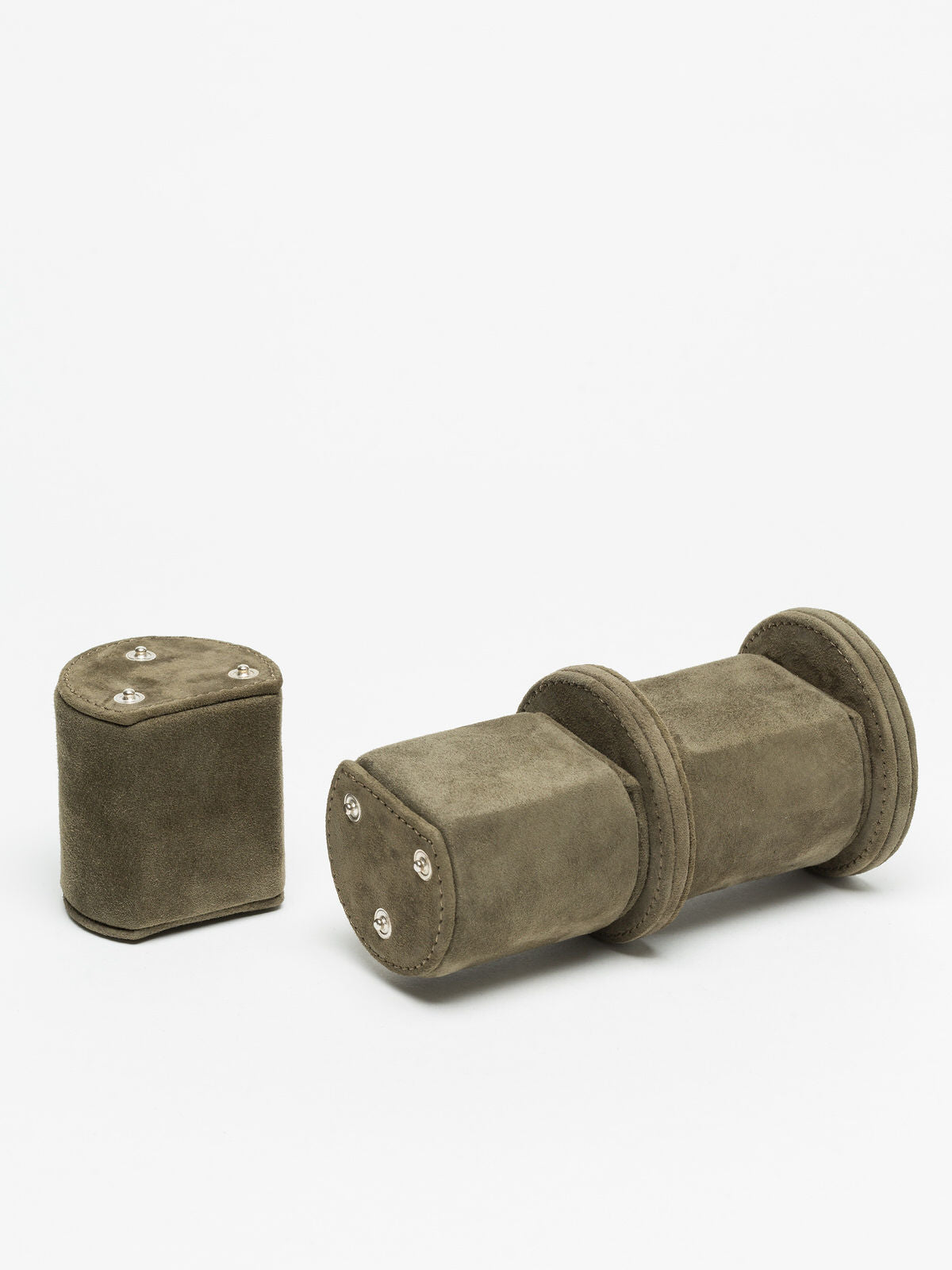 Premium Watch Roll in Cherry Red Leather