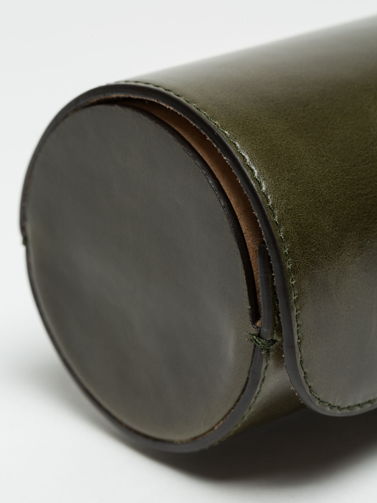 Premium Watch Roll in Royal Green Leather