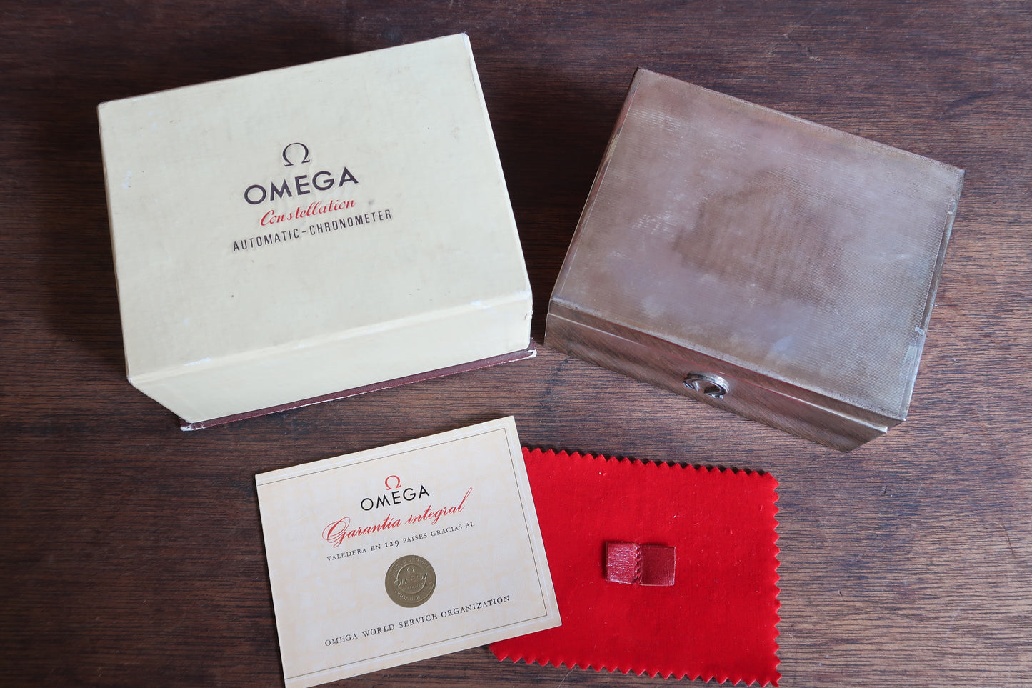 Super rare Solid Silver Omega box set for Constellation de Luxe