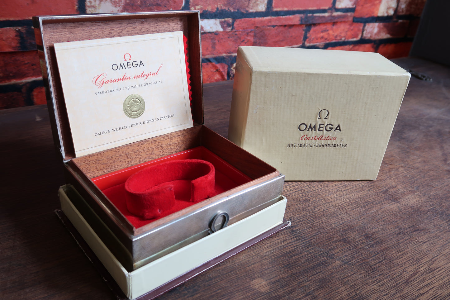 Super rare Solid Silver Omega box set for Constellation de Luxe