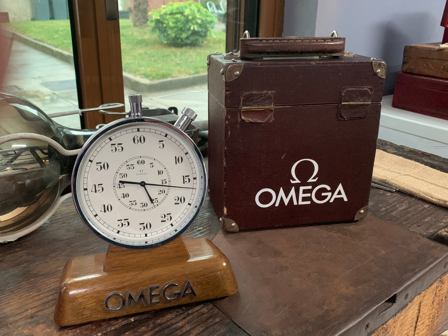 Omega Stopwatch - Display for retailers with original case