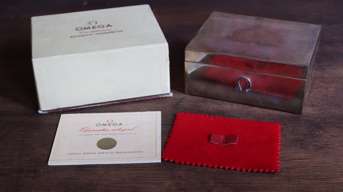 Super rare Solid Silver Omega box set for Constellation de