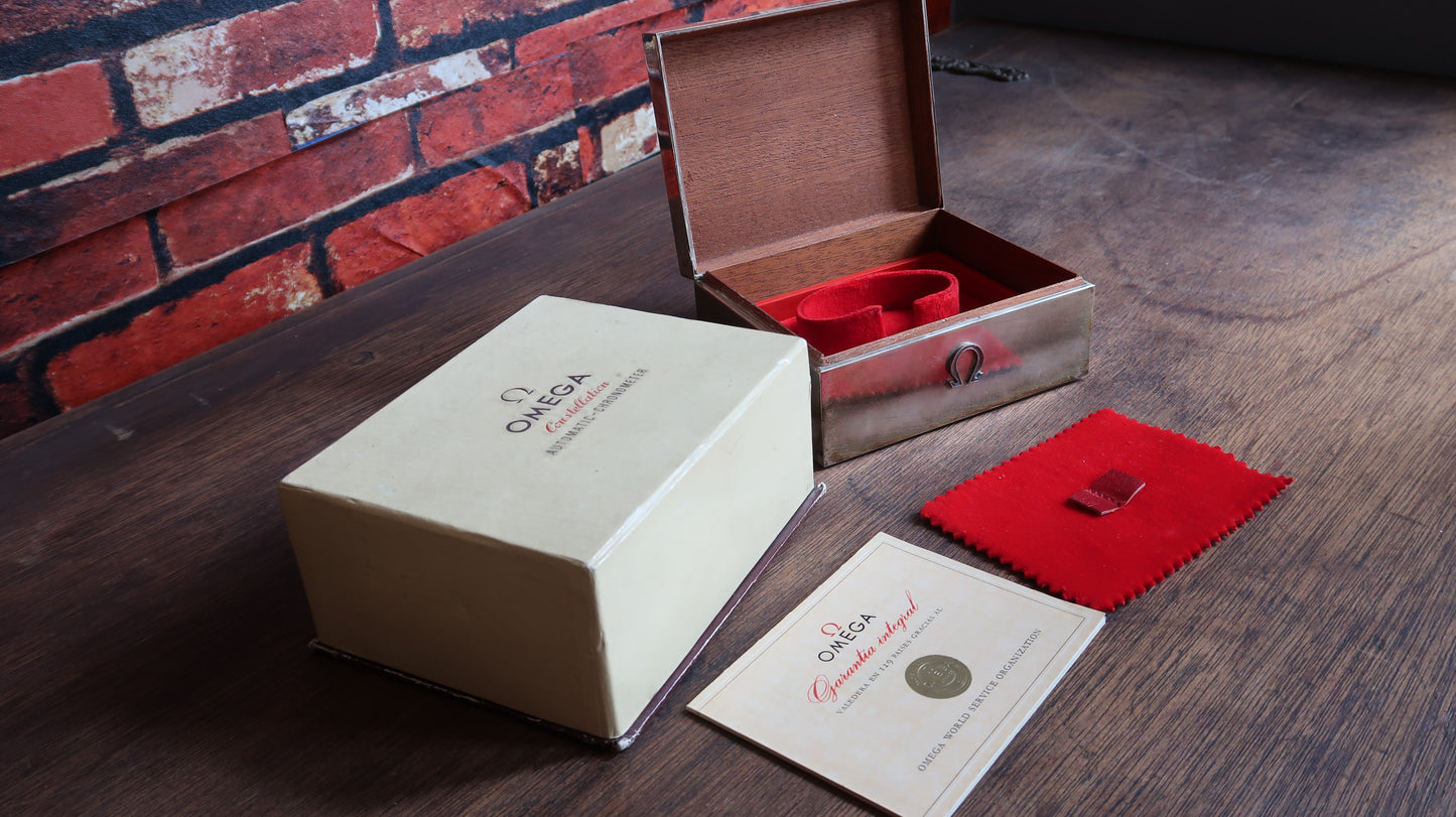 Super rare Solid Silver Omega box set for Constellation de Luxe