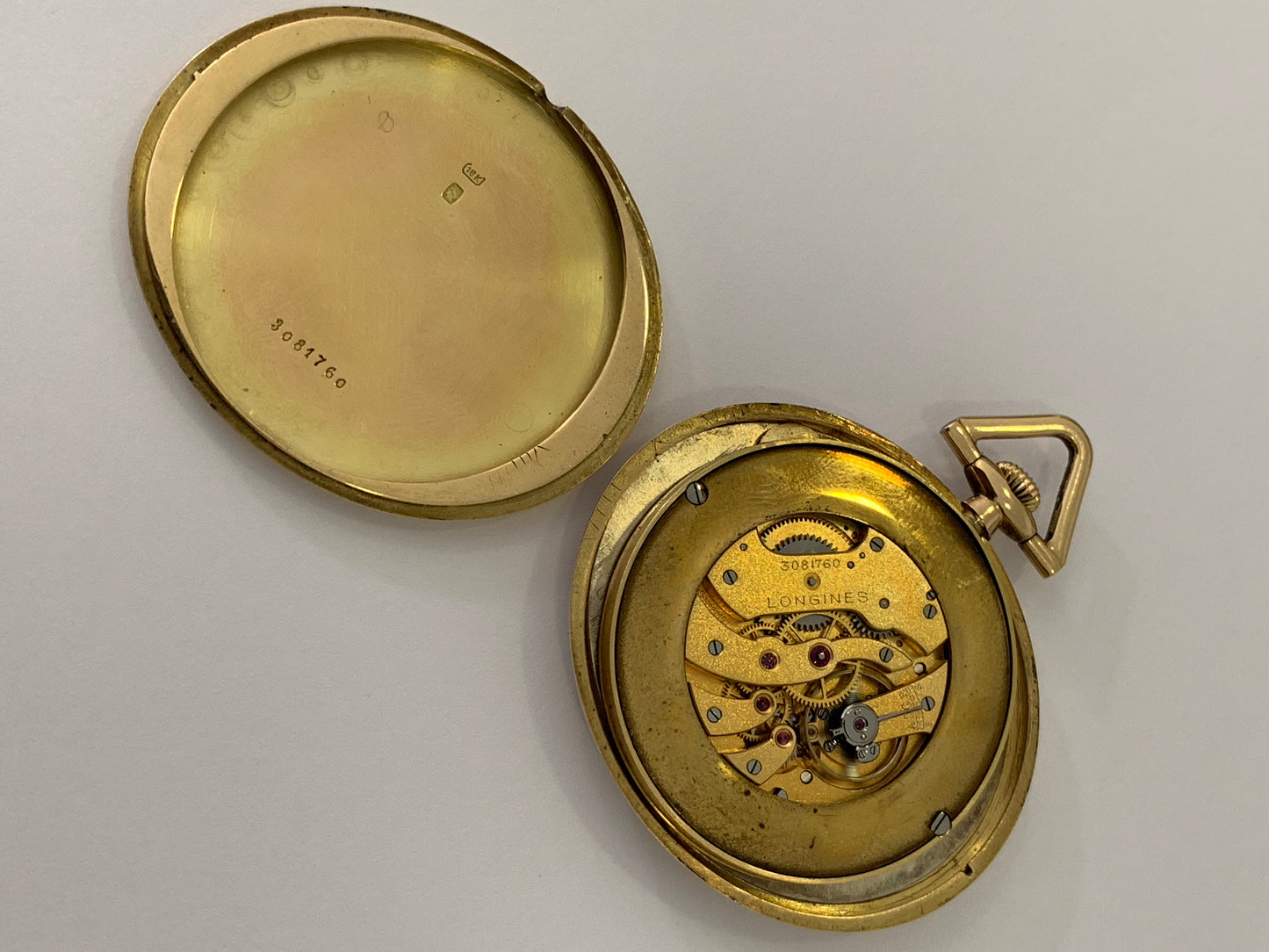 1914 Longines Art Deco style pocket watch