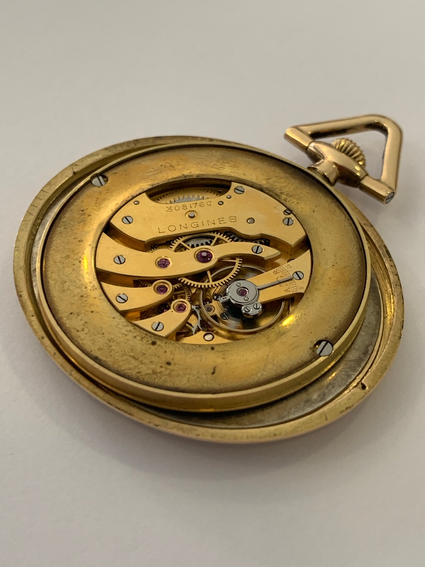 1914 Longines Art Deco style pocket watch