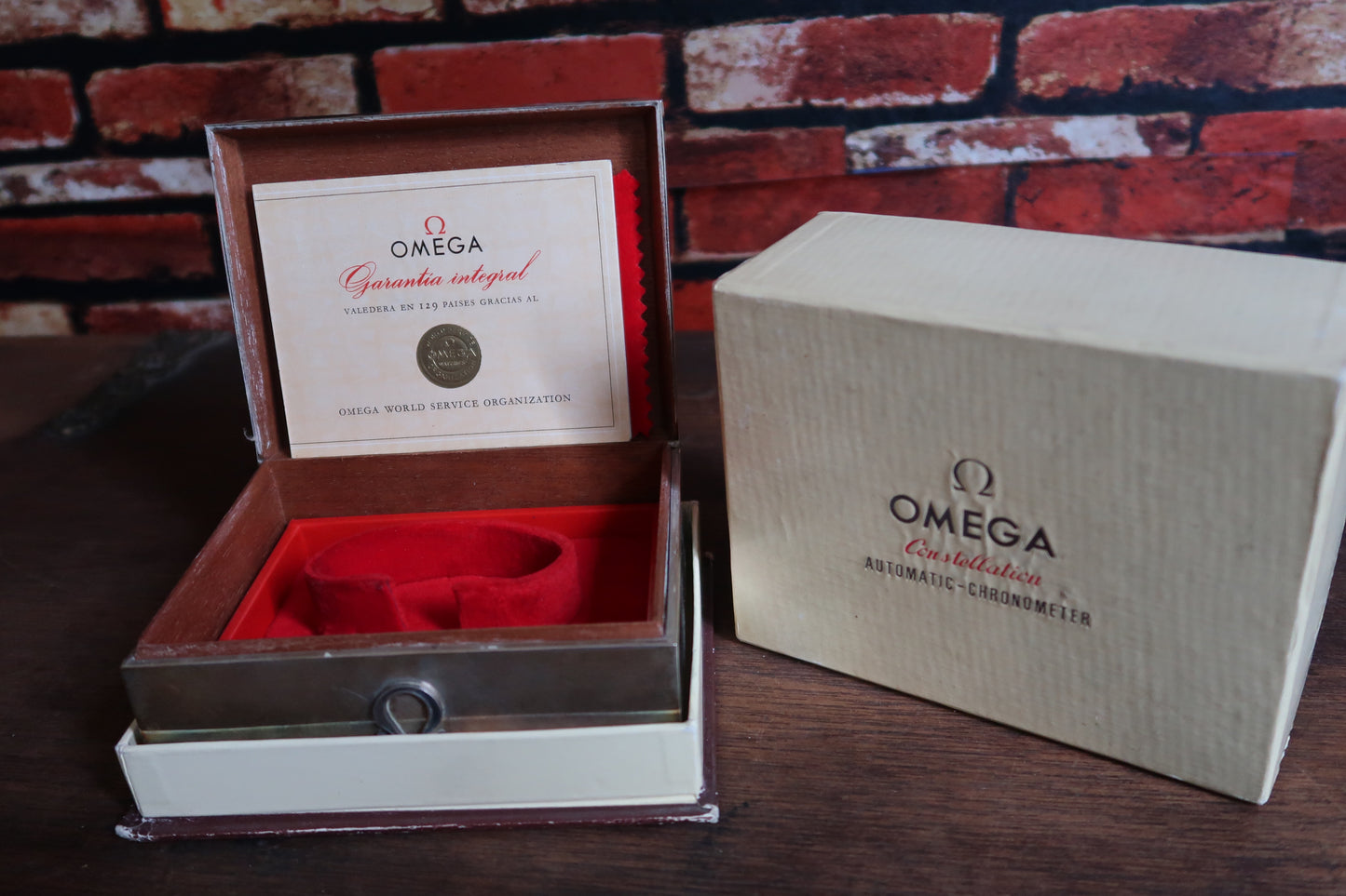 Super rare Solid Silver Omega box set for Constellation de Luxe