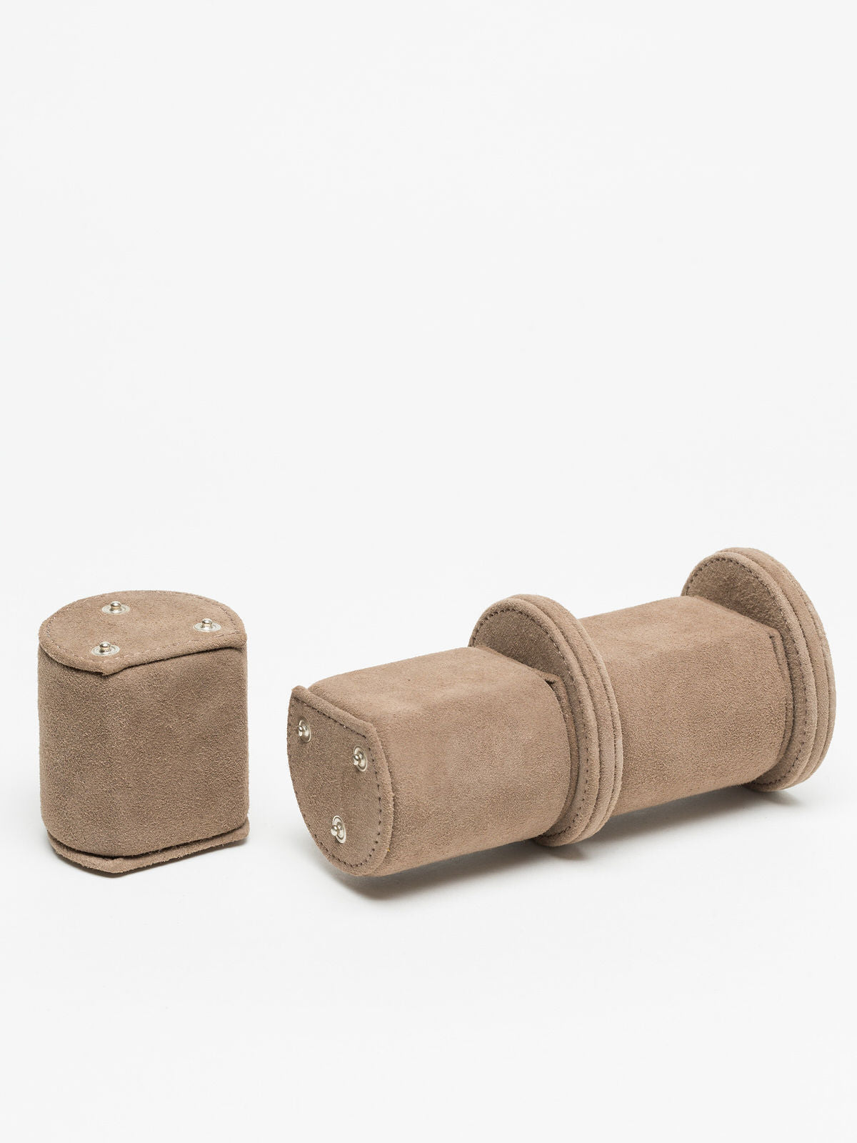 Premium Watch Roll in Caramel Brown Leather