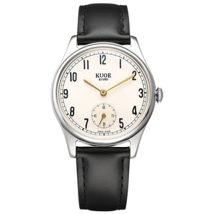 OLD SMITH 90-001 Arabic Numeral Dial with Smooth Black Leather Strap