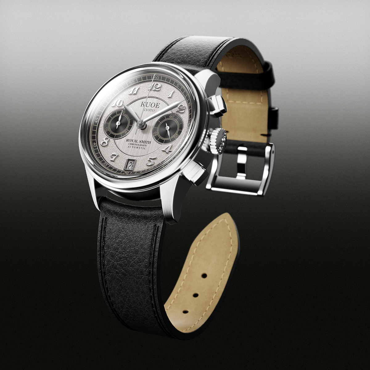 ROYAL SMITH 90-012 Automatic Chronograph, Panda Dial