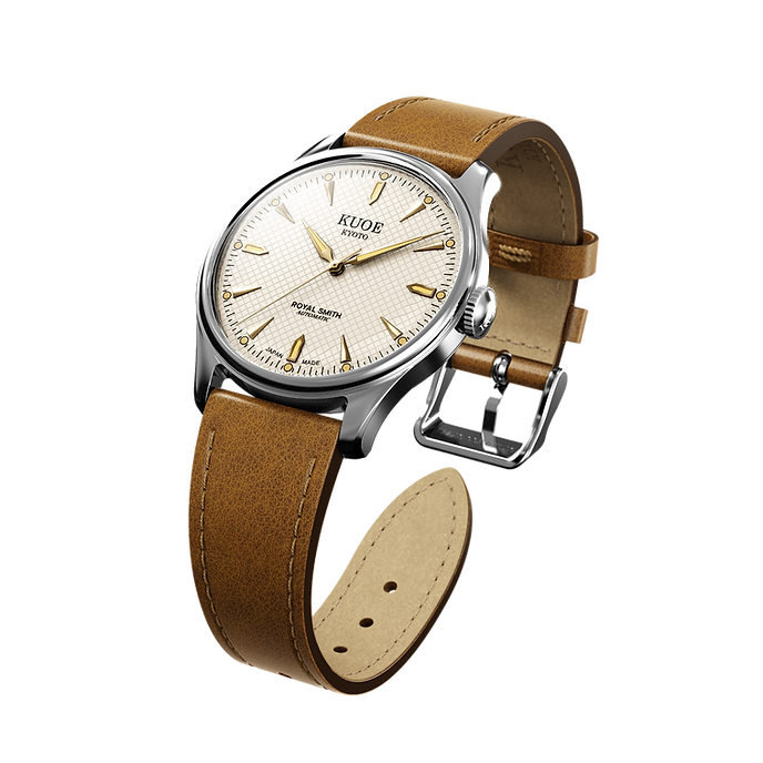 ROYAL SMITH 90-006 Silver Case Ivory Dial 39mm
