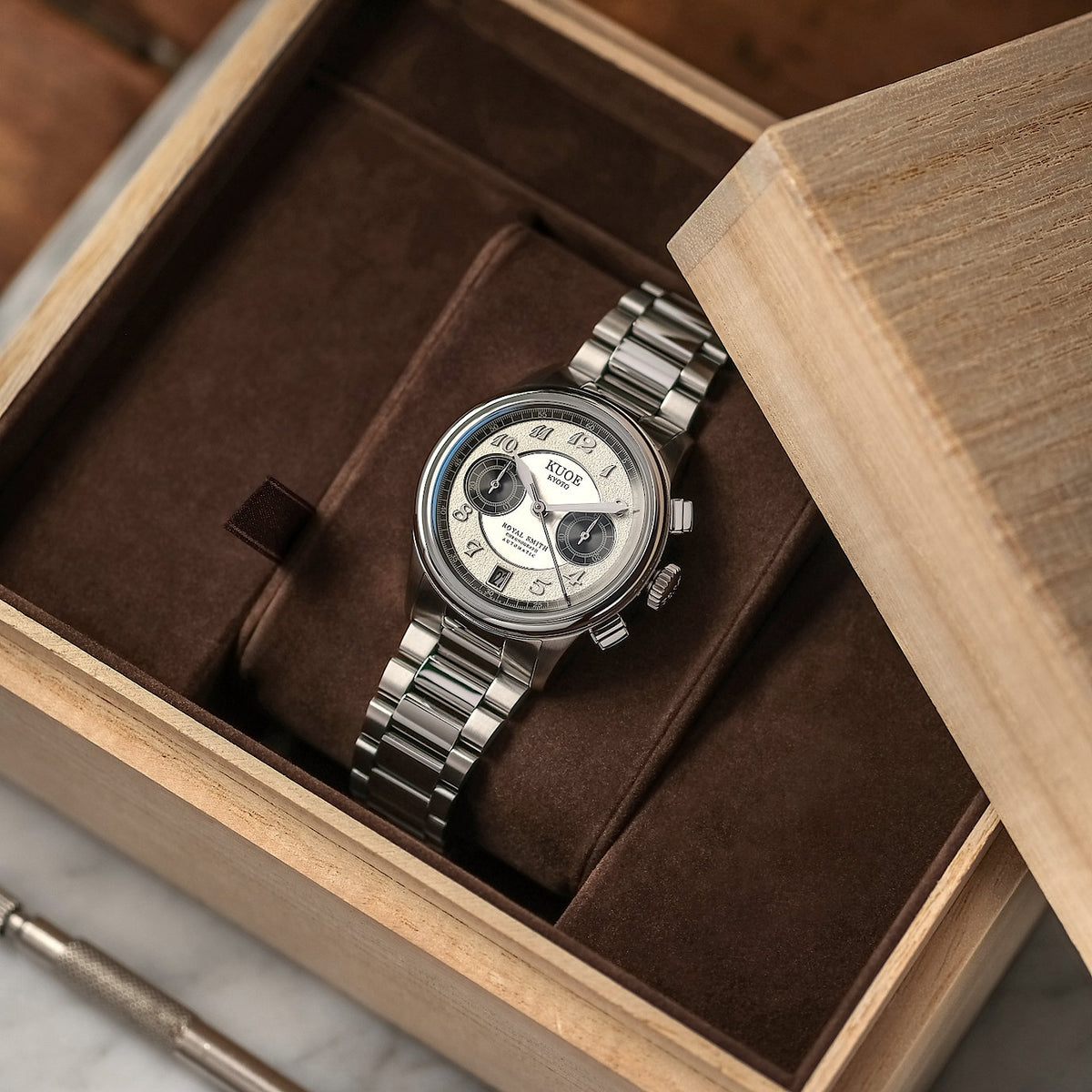 ROYAL SMITH 90-012 Automatic Chronograph, Panda Dial