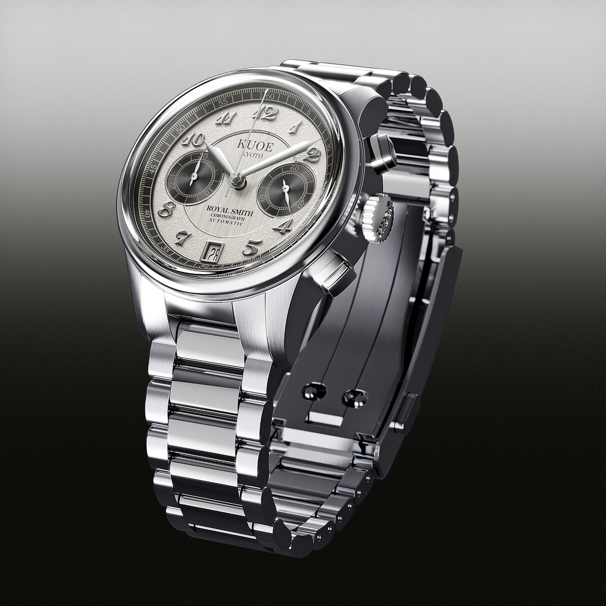 ROYAL SMITH 90-012 Automatic Chronograph, Panda Dial