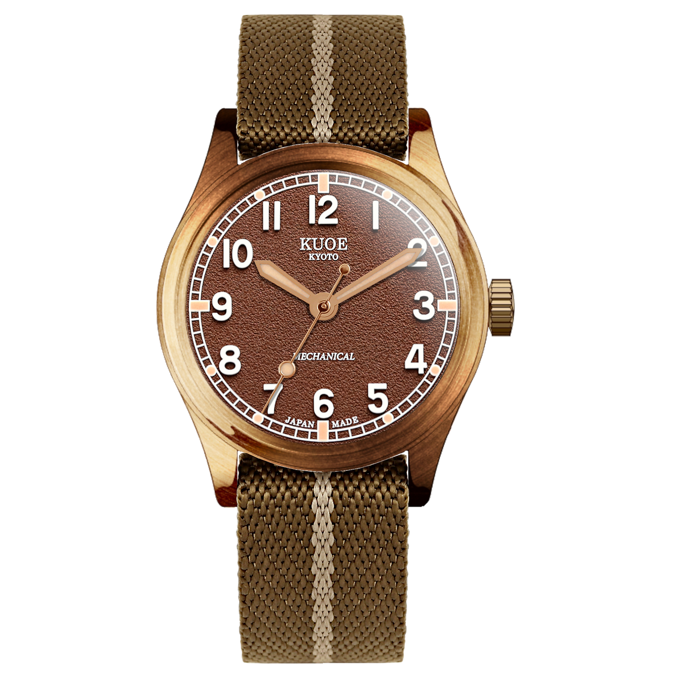 OLD SMITH 90-002 38mm Version Bronze Case Brown Dial