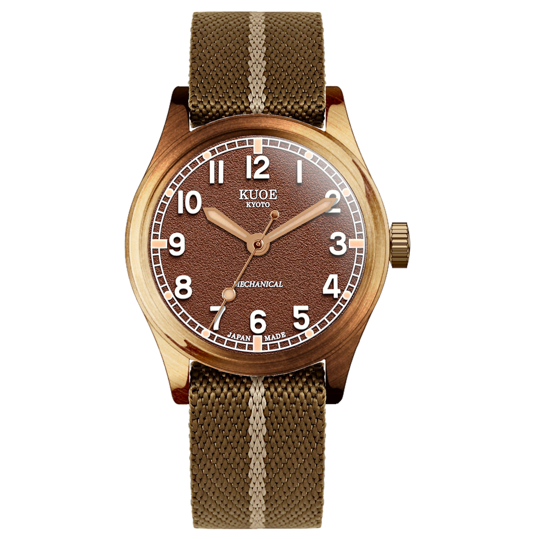 OLD SMITH 90-002 38mm Version Bronze Case Brown Dial