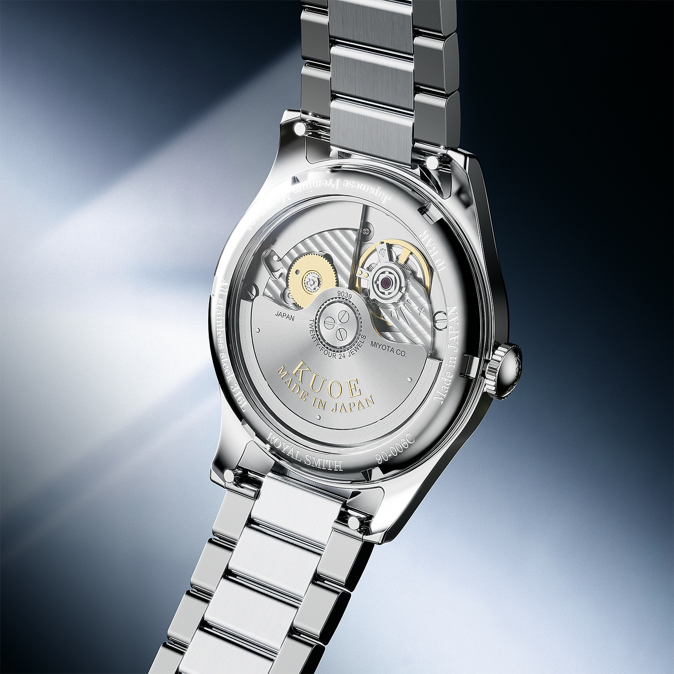 ROYAL SMITH 90-006 Breguet Numerals Silver Case Blue Dial