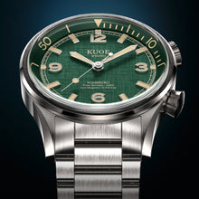 SOMBRERO 90-011, Green Linen Textured Dial