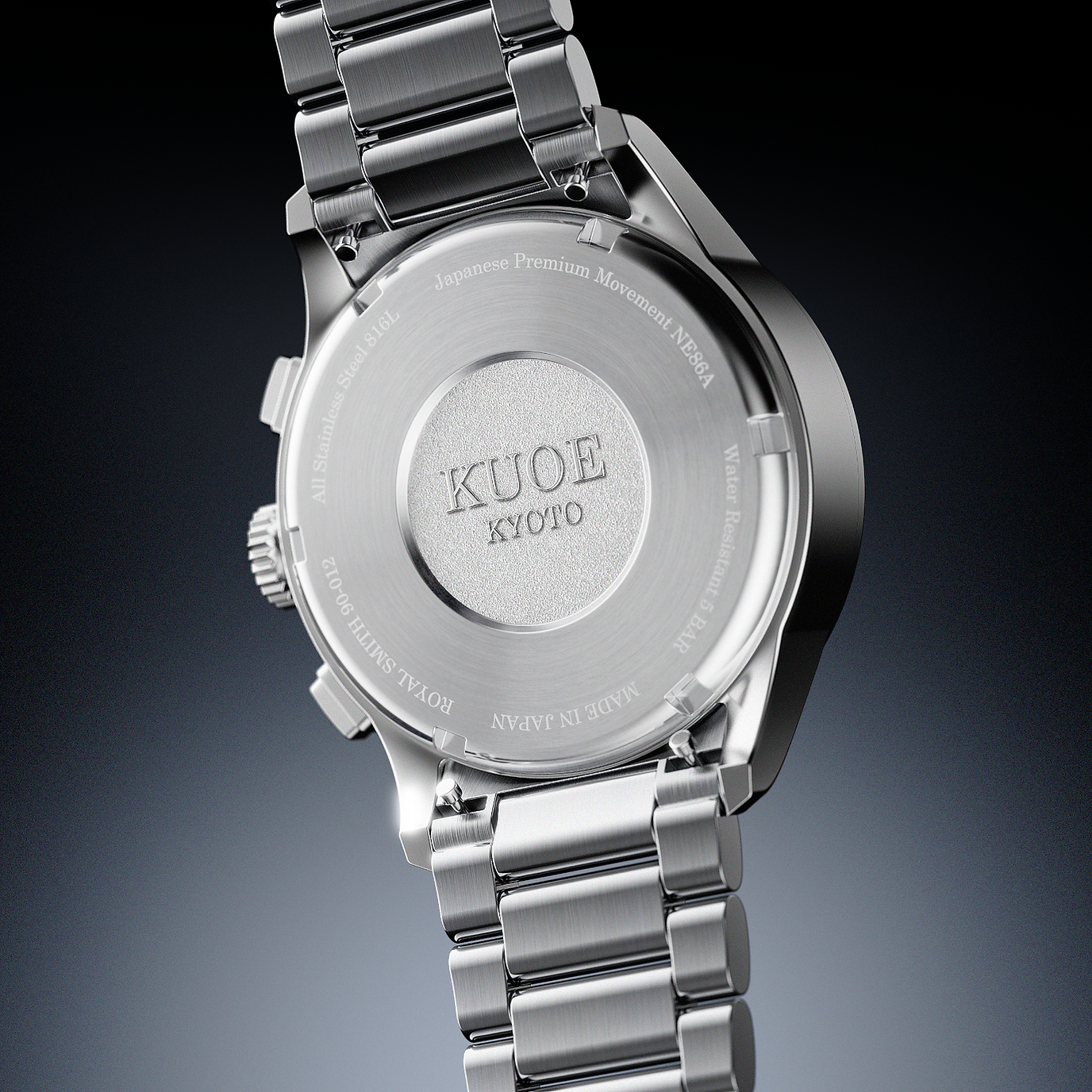 ROYAL SMITH 90-012 Automatic Chronograph, Salmon Pink with Breguet Numerals