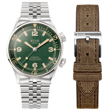 SOMBRERO 90-011, Green Linen Textured Dial