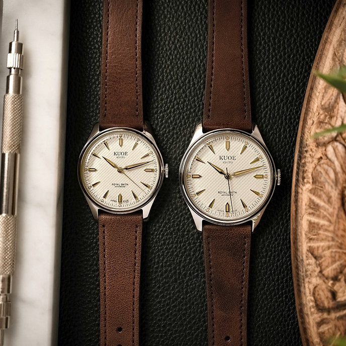 ROYAL SMITH 90-006 Silver Case Ivory Dial 39mm
