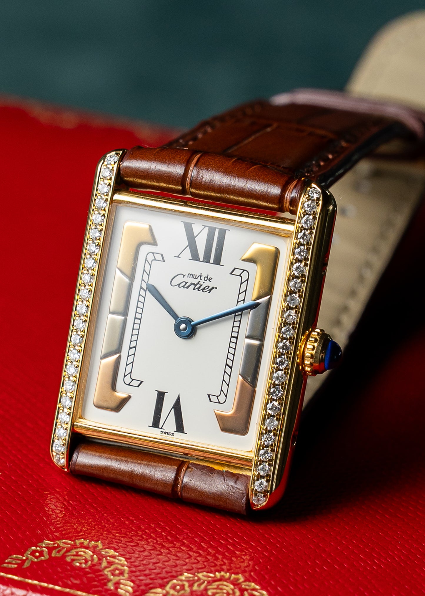 Cartier Tank Vermeil Trinity Dial