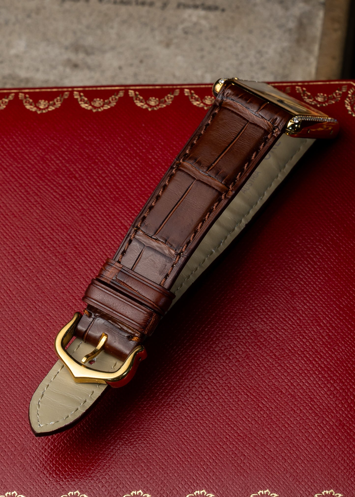 Cartier Tank Vermeil Trinity Dial