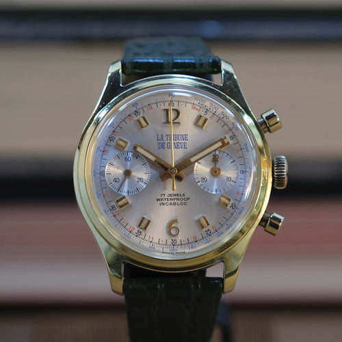 La Tribune de Genève vintage chronograph