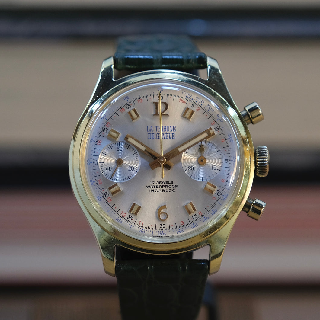 La Tribune de Genève vintage chronograph