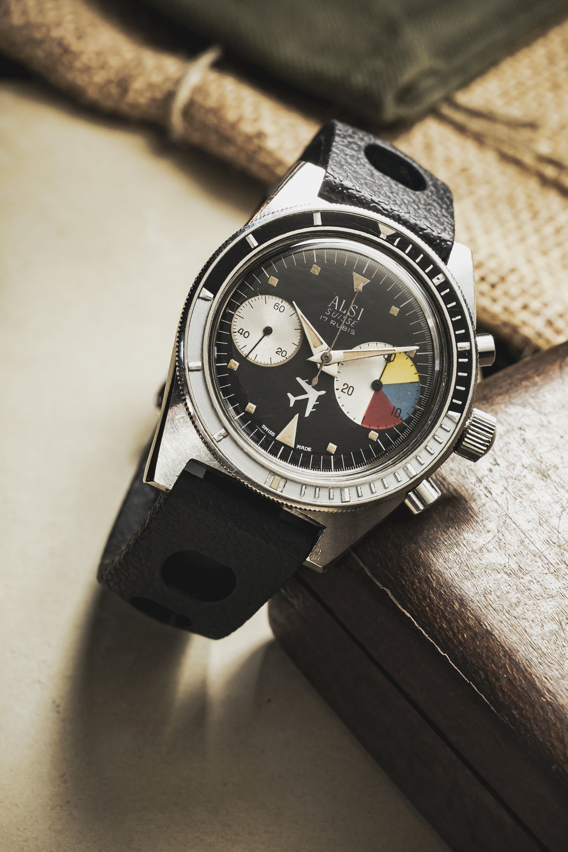 Alsi Swiss Big Eye Chronograph