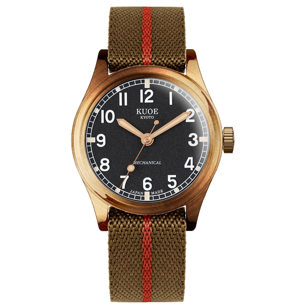 OLD SMITH 90-002 38mm Version Bronze Case Black Dial