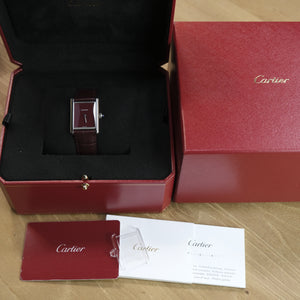 Cartier Tank Must Burgundy