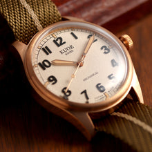 OLD SMITH 90-002 38mm Version Bronze Case Ivory Dial