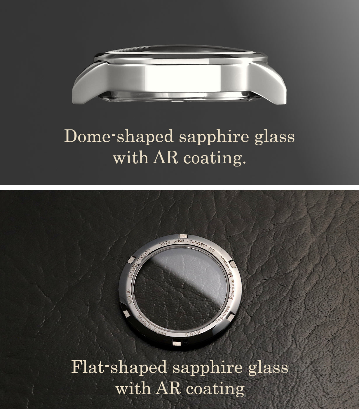 ROYAL SMITH 90-008 Silver case with silver indices dial