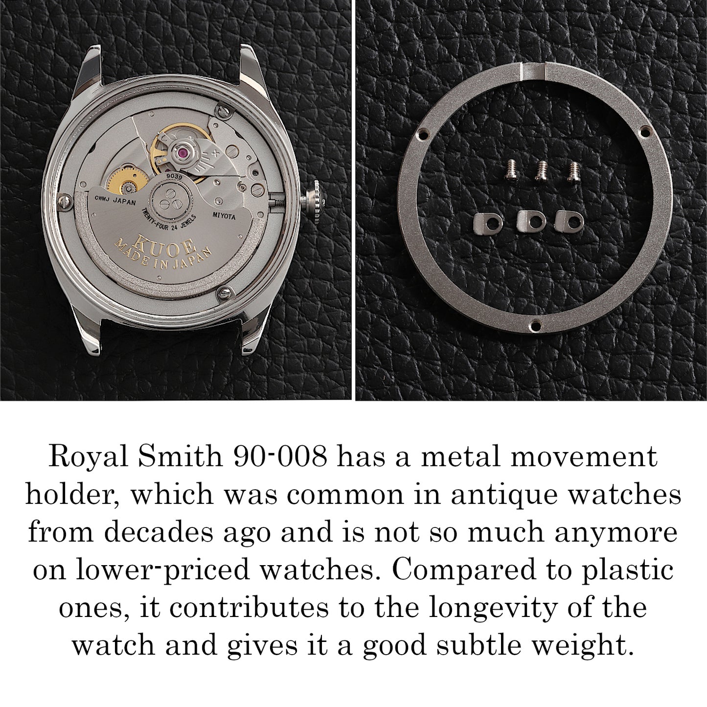 ROYAL SMITH 90-008 Silver case with silver indices dial