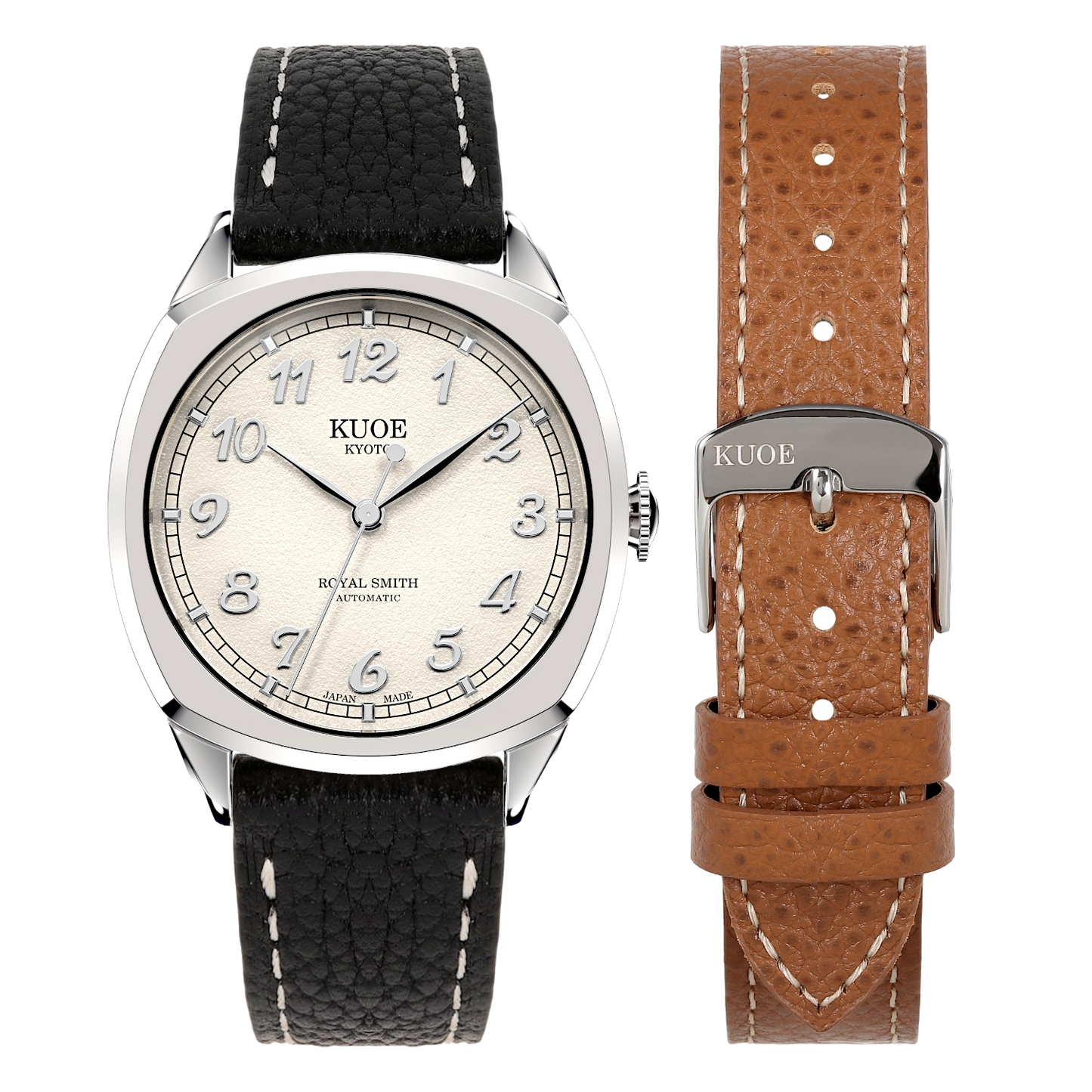 ROYAL SMITH 90-008 Silver case with silver indices dial