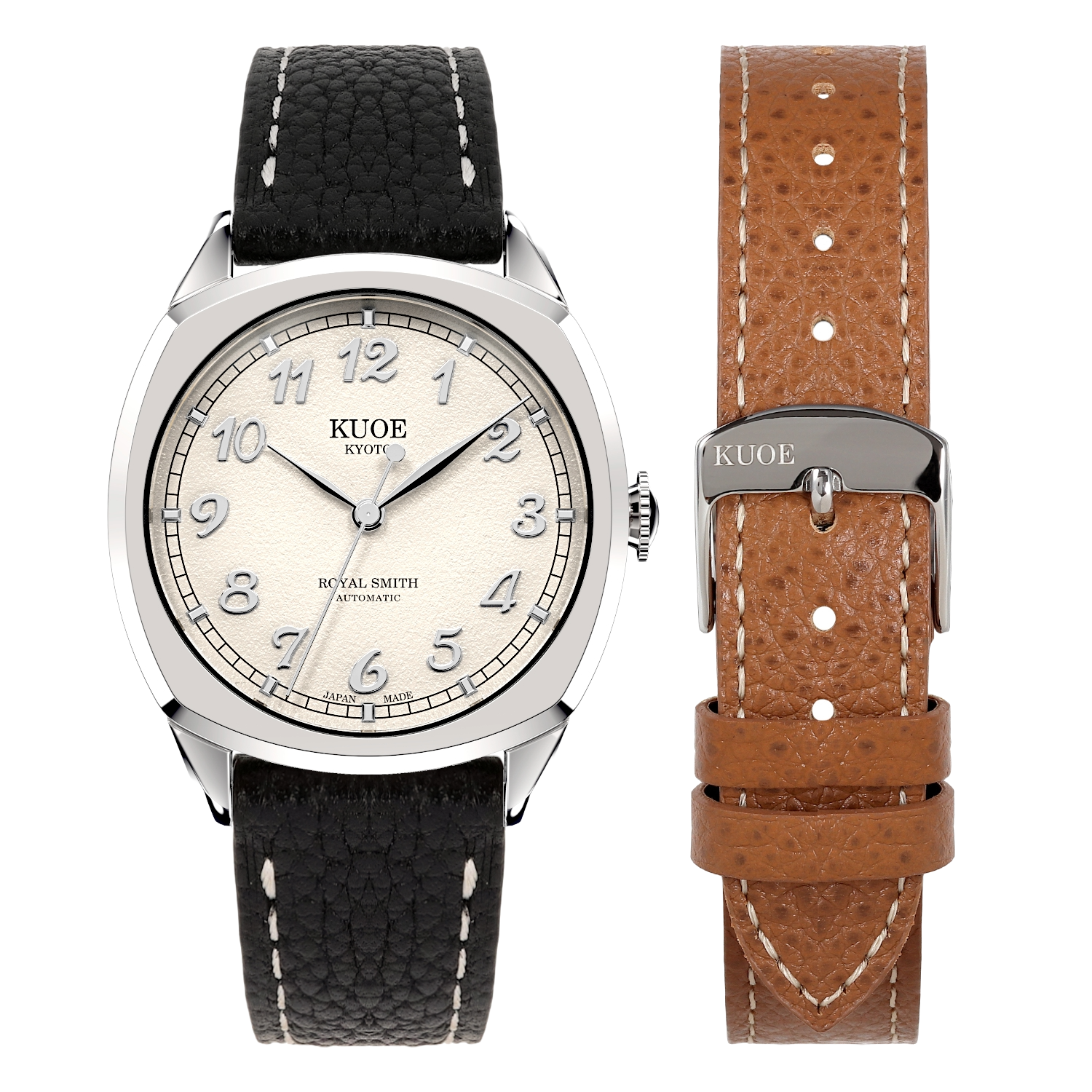 ROYAL SMITH 90-008 Silver case with silver indices dial