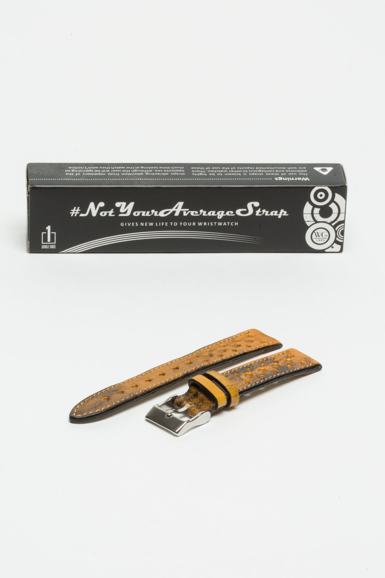 Aged Giallo Yellow Rally Strap