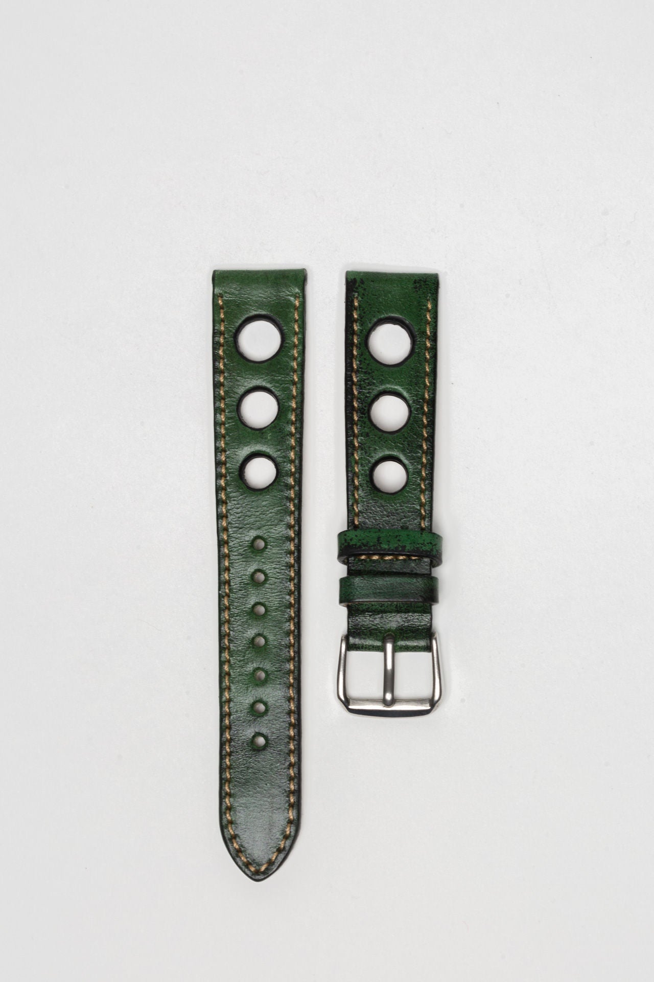 Racing Green Big Holes Rally Strap