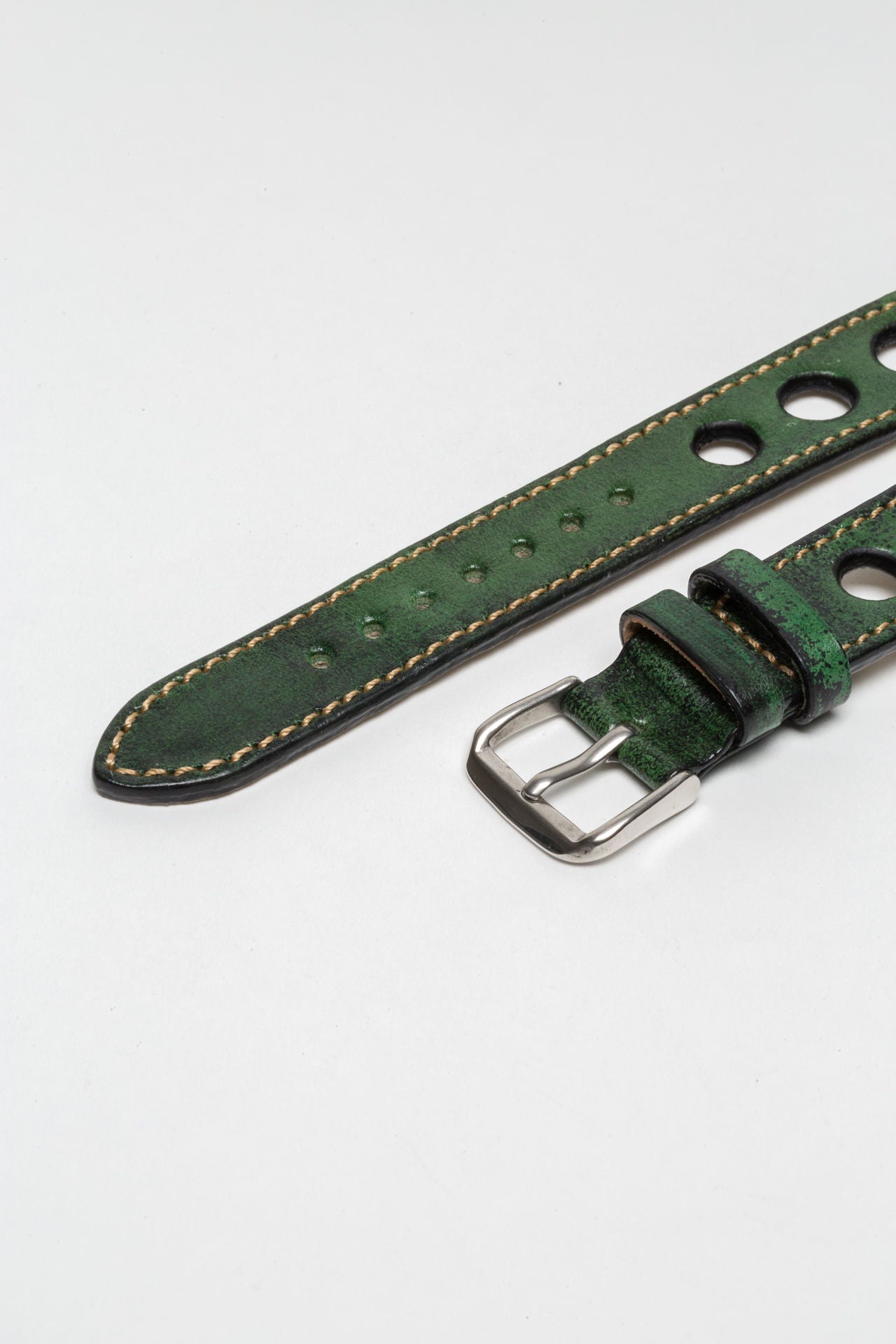 Racing Green Big Holes Rally Strap