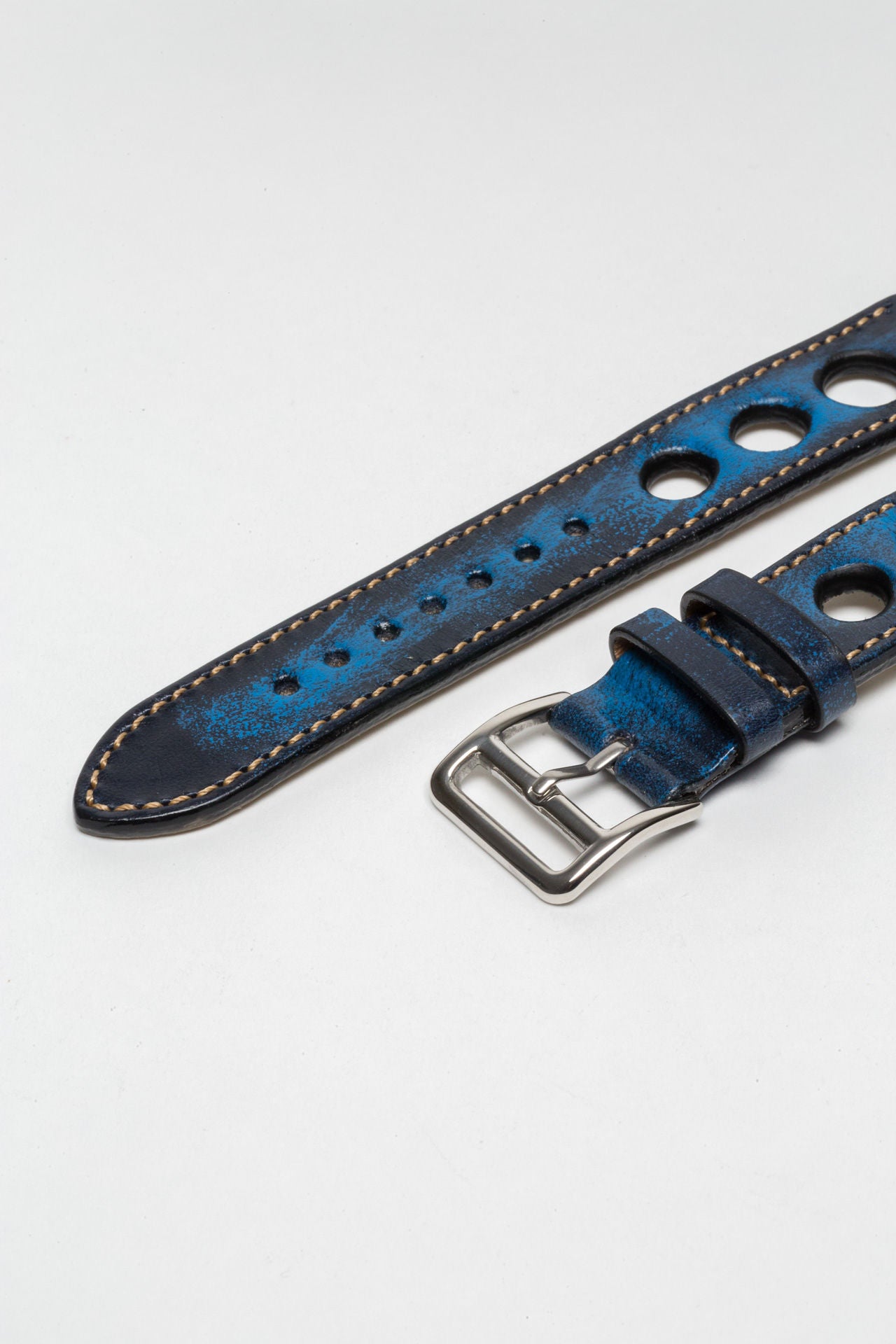 Denim Blue Big Holes Rally Strap