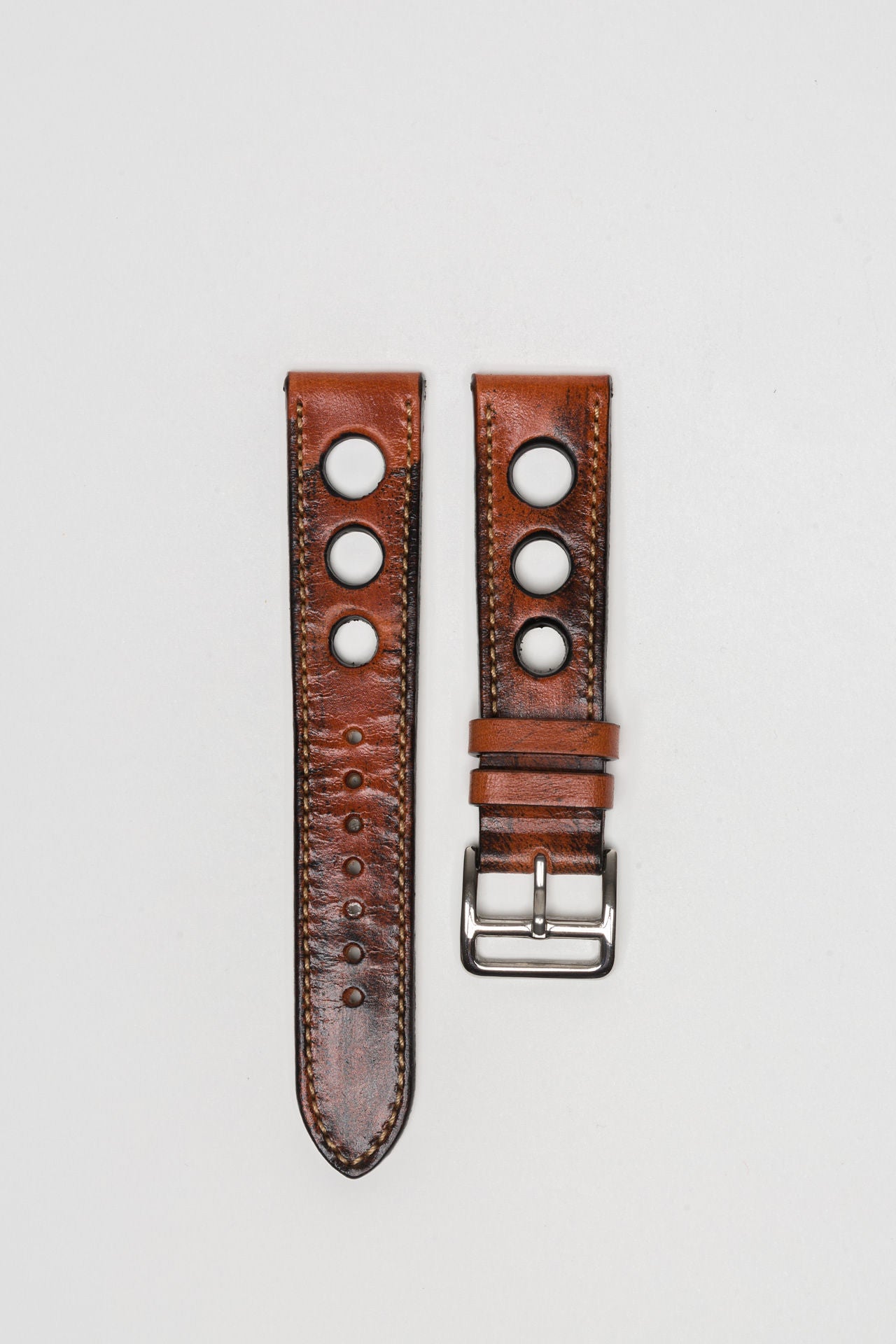 Terracota Brown Big Holes Rally Strap