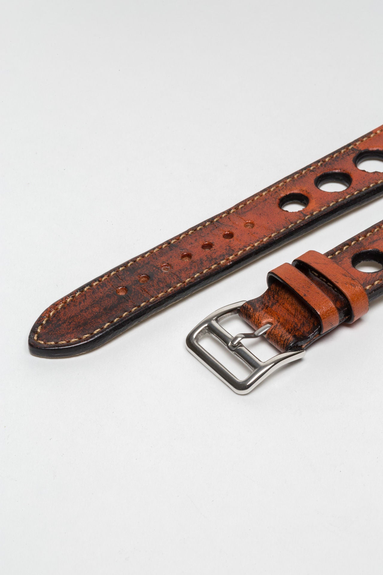 Terracota Brown Big Holes Rally Strap