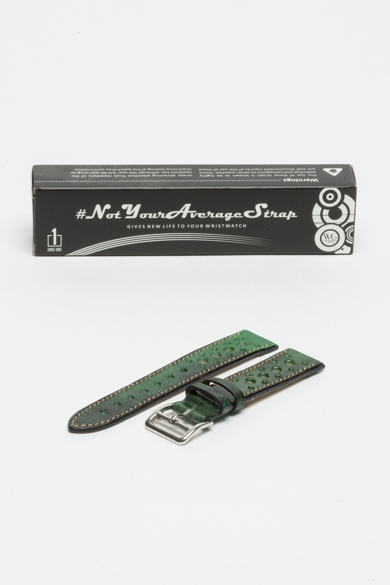 Aged Racing Green Rally Strap