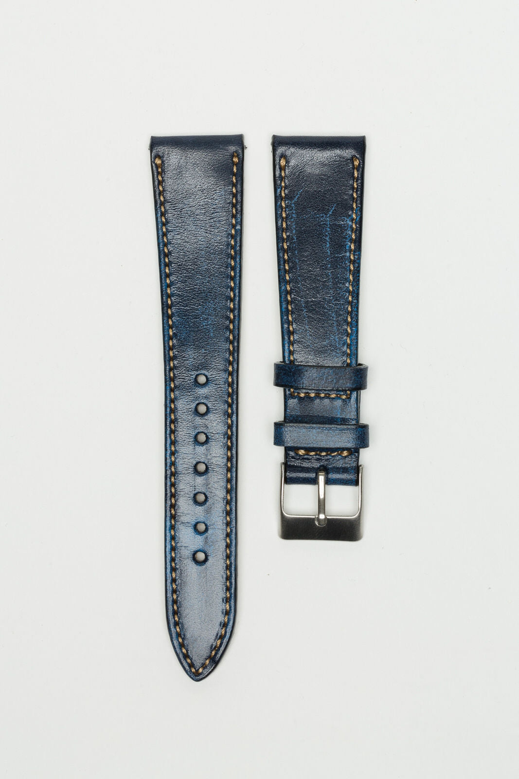 Aged Denim Blue Classic Cut Strap
